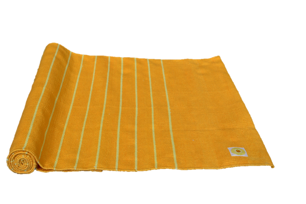 Tapis de sol tissé à la main en coton pour yoga, méditation et prière