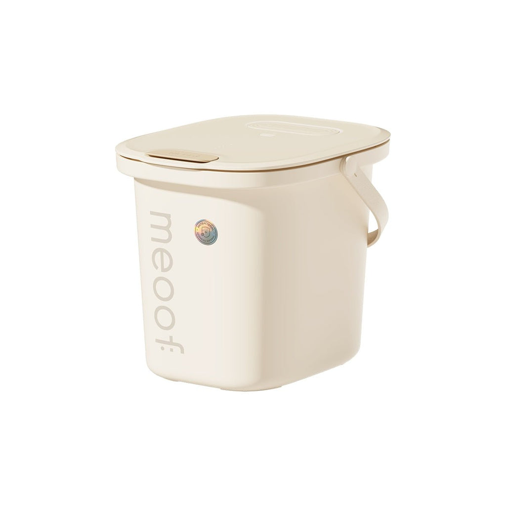 Contenant intelligent sous vide pour nourriture pour animaux, couleur crème
