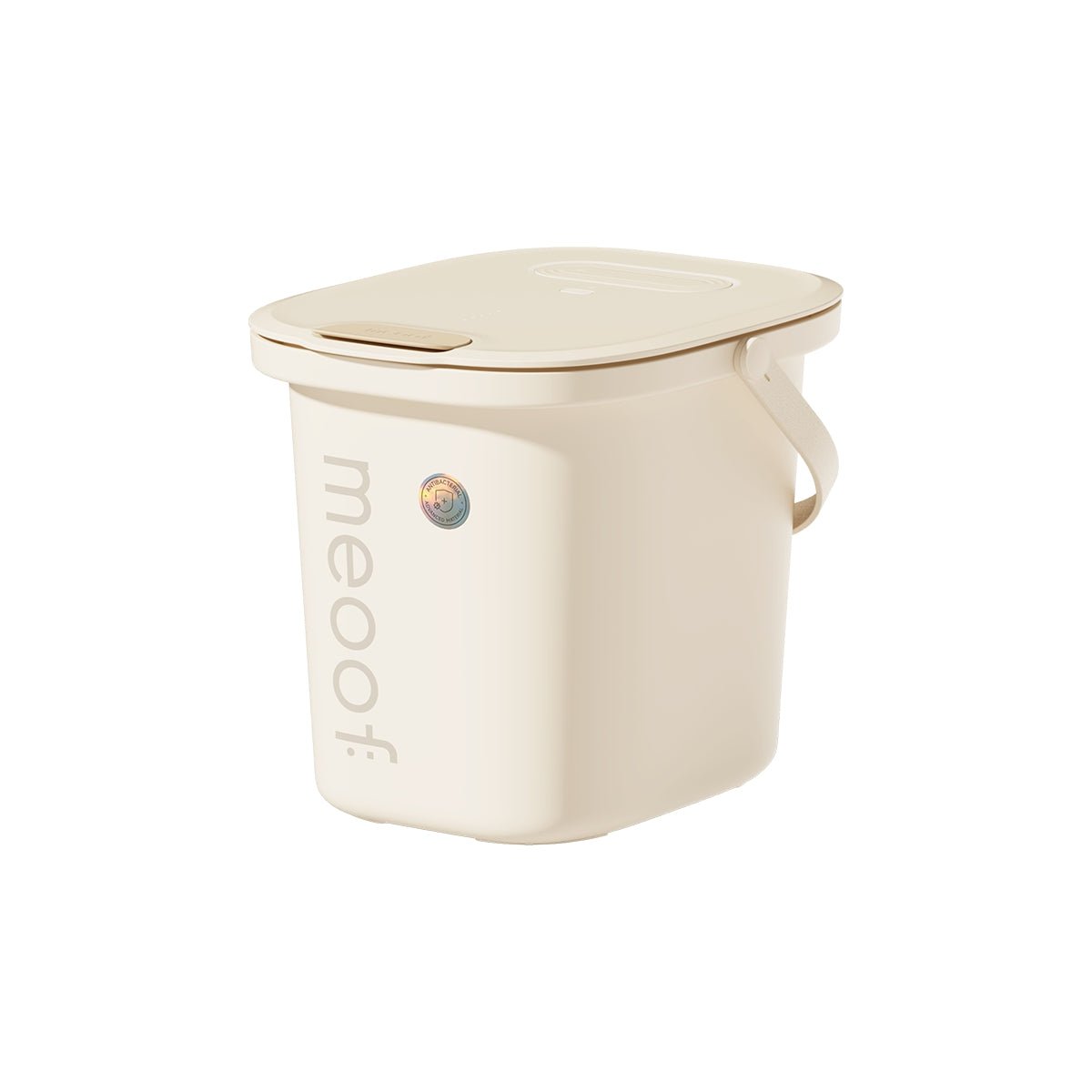 Contenant intelligent sous vide pour nourriture pour animaux, couleur crème